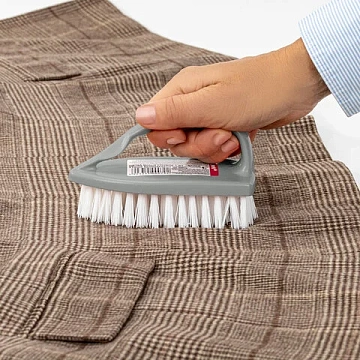 Щетка для одежды/обуви, большая, 9х14х6 см, пластик, цвет ассорти, 'Утюжок', YORK, 40010