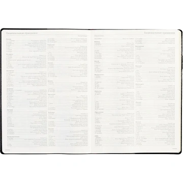 Еженедельник недатированный черный,кожа,A4 64л,Br.V.PROFY 3-098/02