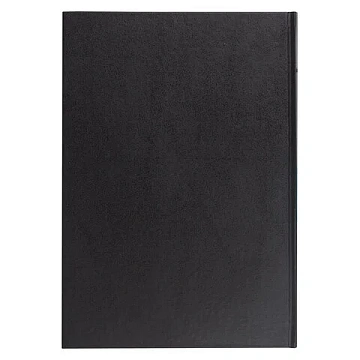 Книга учета 96 л., клетка, твердая, бумвинил, блок офсет, А4 (200х290 мм), BRAUBERG, черная, 130223