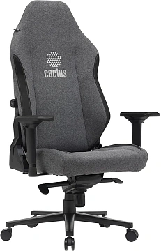 Кресло Cactus CS-CHR-MAG-GY серый/черный крестов. сталь пластик черный