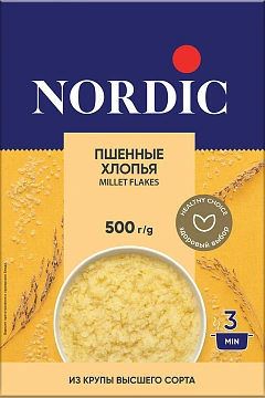 Хлопья Nordic Пшенные, 500г