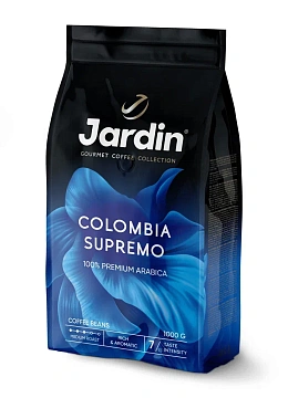 Кофе в зернах JARDIN 'Colombia Supremo' 1 кг, арабика 100%, 0605-8