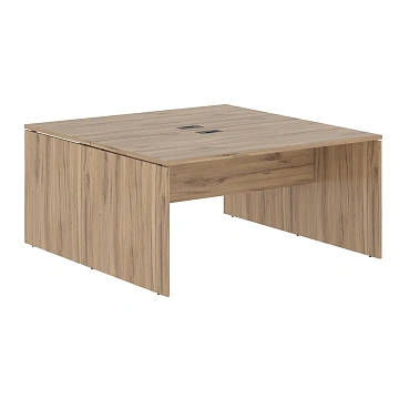 Стол двойной ED2ST 1580 Дуб Денвер светлый/Мокко 1560х1606х750 EDIS