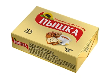 Маргарин Пышка 72%, 200г