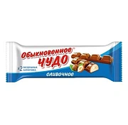 Шоколадный батончик вафельный СЛАВЯНКА 'Обыкновенное чудо', сливочный, 55 г, пакет, 30661