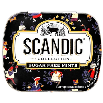 Драже конфеты Scandic Клубничный микс, 14г