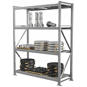Стеллаж металлический ПРАКТИК_MS Pro 200/150x80/4 полки