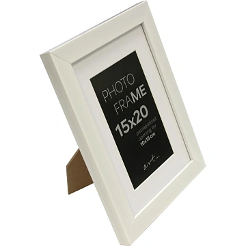 Рамка пластиковая с паспарту Gloria White 15x20 37