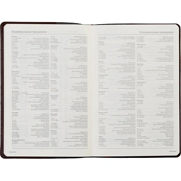 Ежедневник полудатированный коричн,A5,152х222мм,416 стр,Br.V.PROFY 3-073/03