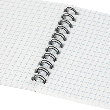 Блокнот А6,80л,кл,греб,карт.обл+УФ-лак Attache Selection Fluid Бирюзовый