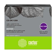 Картридж ленточный Cactus CS-DK11209 DK-11209 черный для Brother P-touch QL-500, QL-550, QL-700, QL-