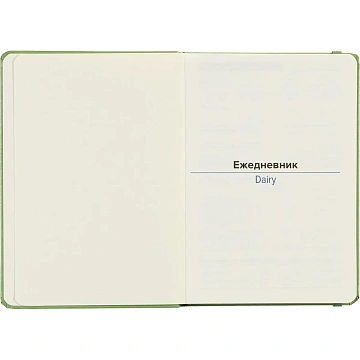 Ежедневник недатированный зеленый, А5 136 л., Dairy, ATTACHE