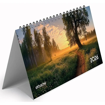 Календарь-домик настольный 2026 Attache, Природа России, 240х130