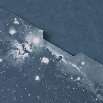 Бизнес-тетрадь 120л,А5,Space Galaxy,210х152мм,70квм,белый,карман