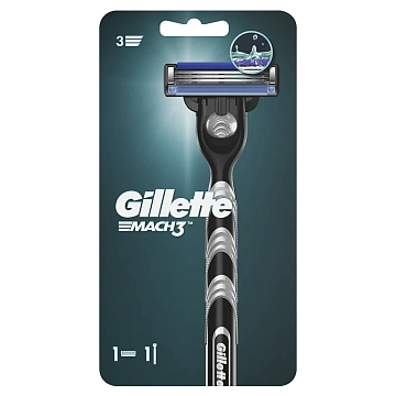 Бритва Gillette Fusion Mach3 станок + 1 кассета