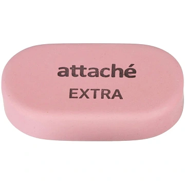 Ластик овальный Attache Extra, нат.каучук, 45x28x10мм, пастельн.ассорти