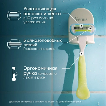 Кассеты Venus Extra Smooth, 2шт
