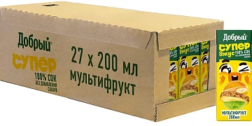Сок Добрый мультифрукт, 200мл