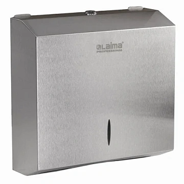Диспенсер для полотенец LAIMA PROFESSIONAL INOX, (Система H2) Z-сложения, нержавеющая сталь, матовый