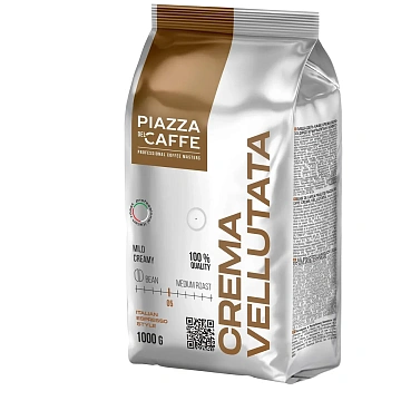 Кофе в зернах PIAZZA DEL CAFFE 'Crema Vellutata' 1 кг, 1367-06