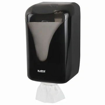 Диспенсер для полотенец с центральной вытяжкой EXTRA LAIMA PROFESSIONAL, (M1/M2), черный, ABS-пластик, 609477