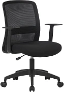 Кресло Cactus CS-MC333-BK черный сиденье черный сетка/ткань низк.спин. крестов. пластик пластик черн