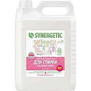 Гель для стирки для всех видов тканей 5 л SYNERGETIC, гипоаллергенный, 109500