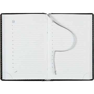 Ежедневник недатированный черн, А6, 100x150, 320стр, Agenda