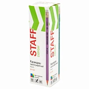 Карандаш чернографитный с ластиком STAFF EVERYDAY BLP-CLR, 1 шт., НВ, цвет корпуса ассорти, 182117