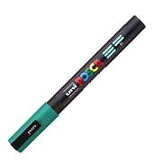 Маркер акриловый Uni Posca PC-3M изумрудно-зеленый, 0.9 - 1.3 мм, круглый