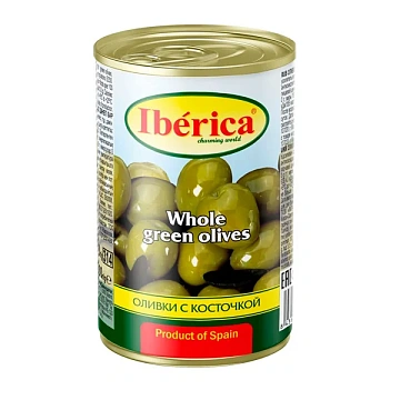 Оливки Iberica с косточкой, 300г