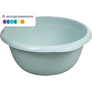 Таз 16 л, хозяйственный, круглый, с ручками, пластиковый, 18,5х43,5х46,5 см, цвет белый, IDEA, М 2507