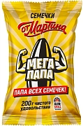 Семечки От Мартина мегапапа полосатые обжаренные, 200г
