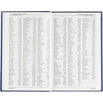 Ежедневник недатированный ,бумвинил,синий,А5,128х200мм,128л