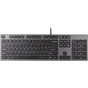 Клавиатура A4 KV-300H серый/черный USB slim