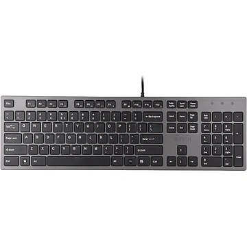 Клавиатура A4 KV-300H серый/черный USB slim