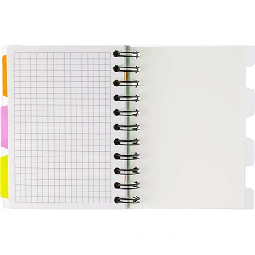 Бизнес-тетрадь 140л,кл,А6,SPIRAL BOOK Салатовый,евросп,обл.пл,раздел.84114
