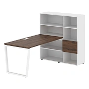 Рабочая станция EVRST 1215 Дуб Денвер тёмный/Белый 1990х1250х1355 EDIS