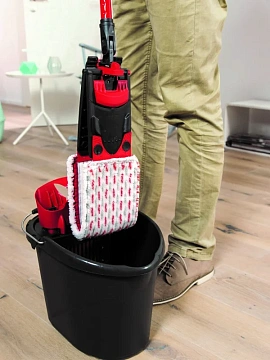 Набор для уборки Vileda Ультрамакс швабра со сборной ручкой и ведром с отжимом, 45 x 29 x 28см