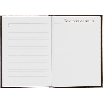 Ежедневник недатированный А5+ Ideal, коричневый 3-122/02