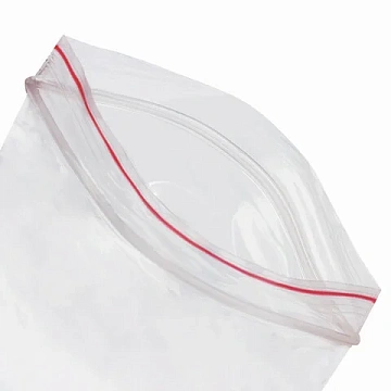 Пакеты с замком ZIP LOCK 'зиплок', комплект 100 шт., 70х100 мм, ПВД, толщина 35 микрон, BRAUBERG, 60