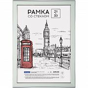 Рамка пластиковая 21*30см, OfficeSpace 'Color', мятный