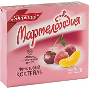 Мармелад УДАРНИЦА 'Мармеландия' фруктовый коктейль, 250 г