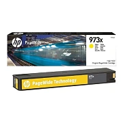 Картридж струйный HP (F6T83AE) PW Pro 477dw/452dw, №973X, желтый, увеличенный ресурс 7000 страниц, о