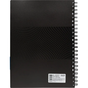 Бизнес-тетрадь А4,140л,кл,спир,пласn.обл,2разд Attache DIGITAL черн 876745