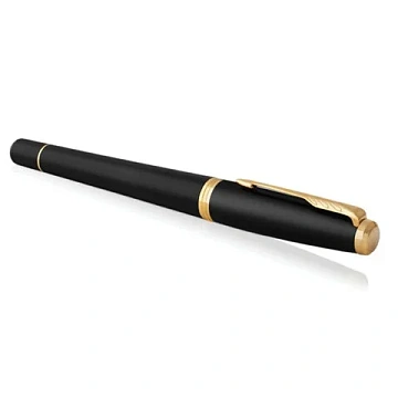 Ручка перьевая PARKER 'Urban Core Muted Black GT', черный матовый лак, позолота, синяя, 1931593