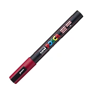 Маркер акриловый Uni Posca PC-3M темно-красный, 0.9 - 1.3 мм, круглый