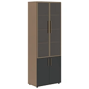 Шкаф высокий широкий VHCS 80.2 Яшма черный/Кобра 800х430х2253 VELION