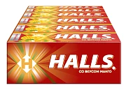 Леденцы Halls Манго, 25г x 12 шт