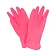 Перчатки резиновые Merida р.L, розовые, с хлопковым напылением